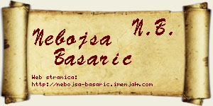 Nebojša Basarić vizit kartica
